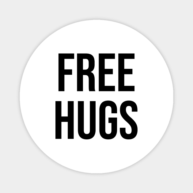 FREE HUGS Magnet by Relaxing Art Shop